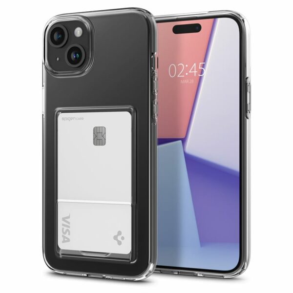 Cover I-Phone 15 Pro con Slot in Cristallo