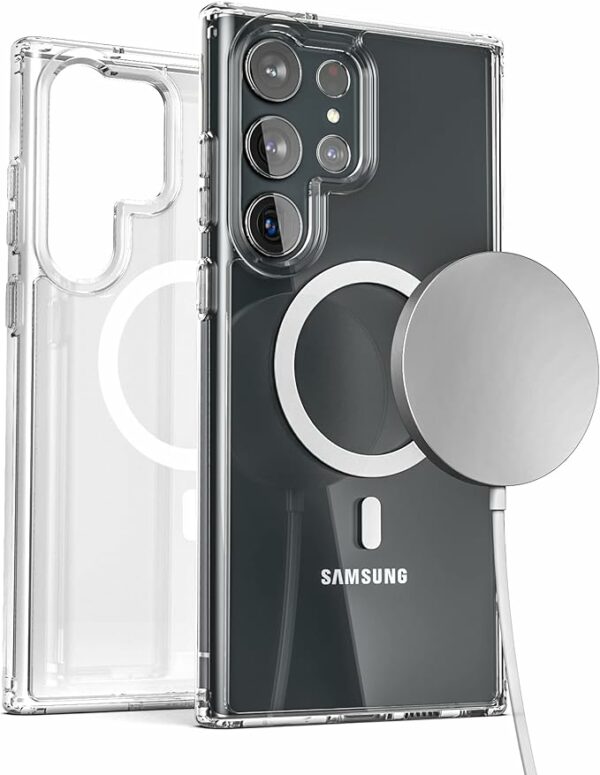 Cover Trasparente Premium con Magnetic per Samsung Galaxy S24 Ultra