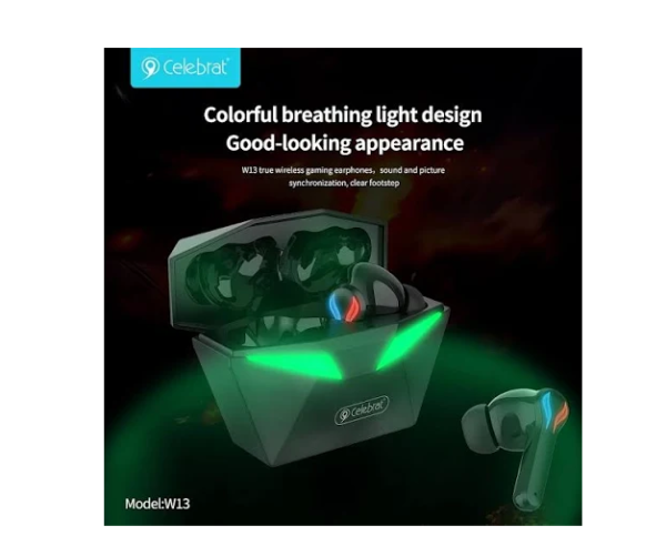 Cuffie Celebrat W13 con luce Bluetooth 5.3 Colore nero