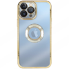 Cover Per IPhone 15 Silicone Trasparente Cromato fotocamera 3D - immagine 2